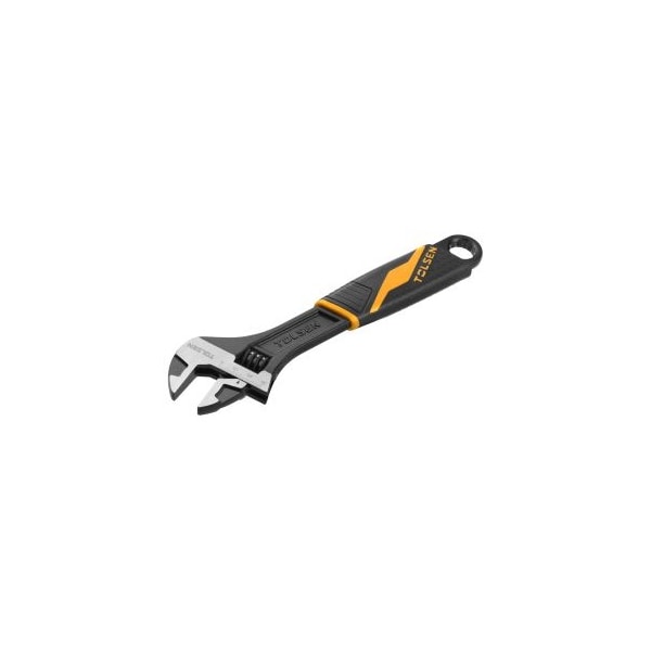 Tolsen Adjustable Wrench 6 Gripro Series Drop Forged Steel, Black Finished and Polished 15308 - main